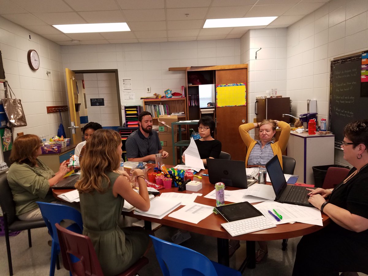 mnm12's tweet photo. #ESL team meeting with grade level teams to refine student groupings #TeamworkForKids @CampTaylorElem @jcpsarea3 https://t.co/MrFmItJ6hK