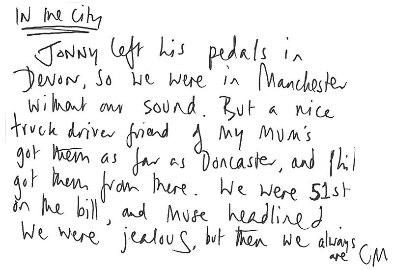 coldplay's tweet photo. ON THIS DAY in 1998, the band played at Manchester's unsigned band showcase, In The City - https://t.co/hUTxnTTVM7 A https://t.co/AAk6LuWCMM