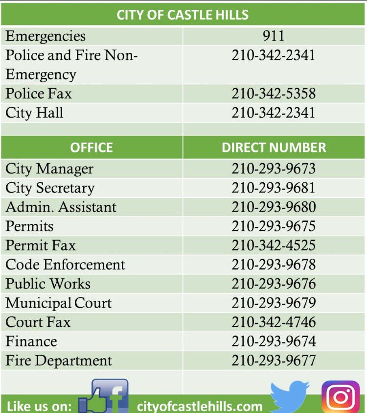 City of Castle Hills tweet media