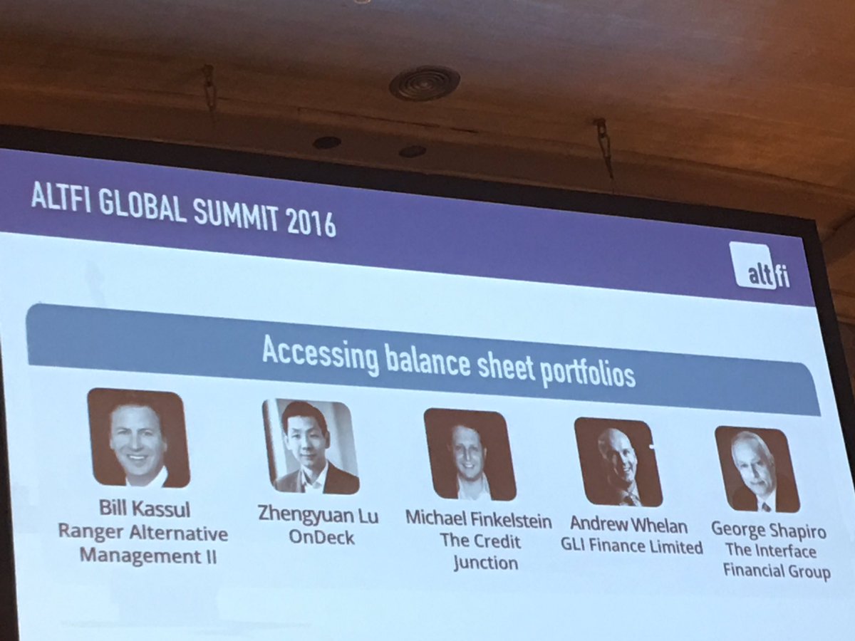 "How do you show 7 yr history in 3 years?"  Great panel #AltFiGlobal16 <a href="/CreditJunction/">The Credit Junction</a> <a href="/OnDeckCapital/">OnDeck</a> <a href="/GLIFinanceLtd/">GLI Finance Ltd</a>
