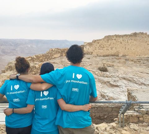MM_JCCManhattan's tweet photo. #TBT climbing Masada last month! Join our @birthright @IsraelOutdoors #Israel trip in March https://t.co/mGa0kiAnQG https://t.co/1g1VmS7RjS