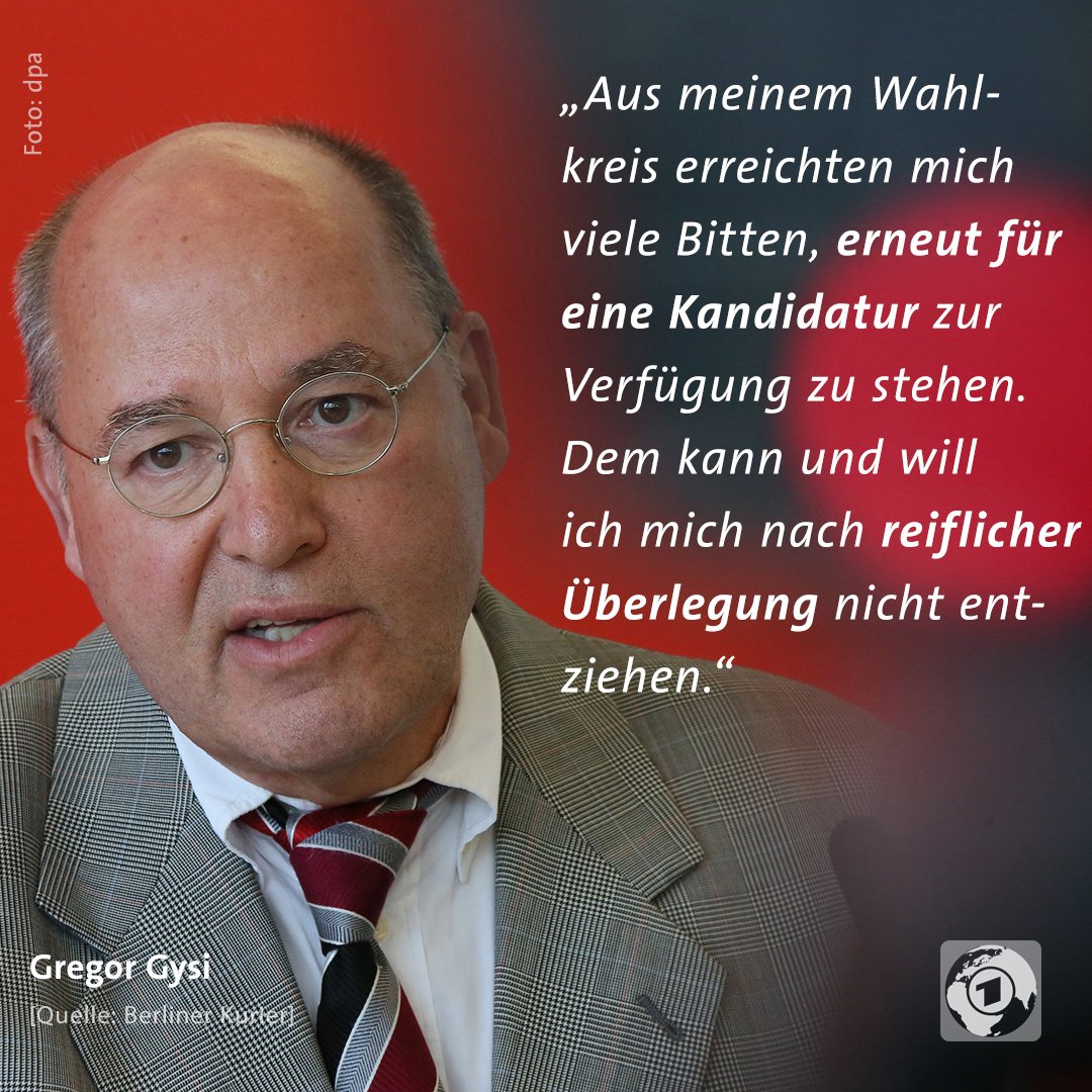 Das nennt man wohl Rücktritt vom Rücktritt: Gregor Gysi will 2017 offenbar doch noch mal in den Bundestag.
