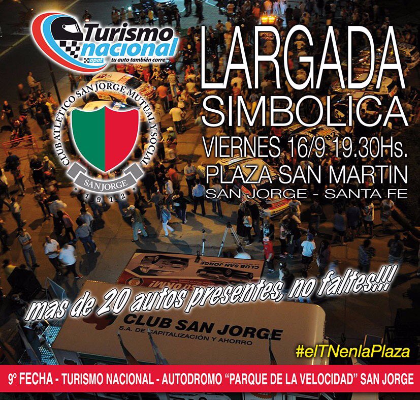 EL TN A FULL EN SAN JORGE !!! NO TE PIERDAS LA LARGADA SIMBÓLICA!! 🚗💨💨💨