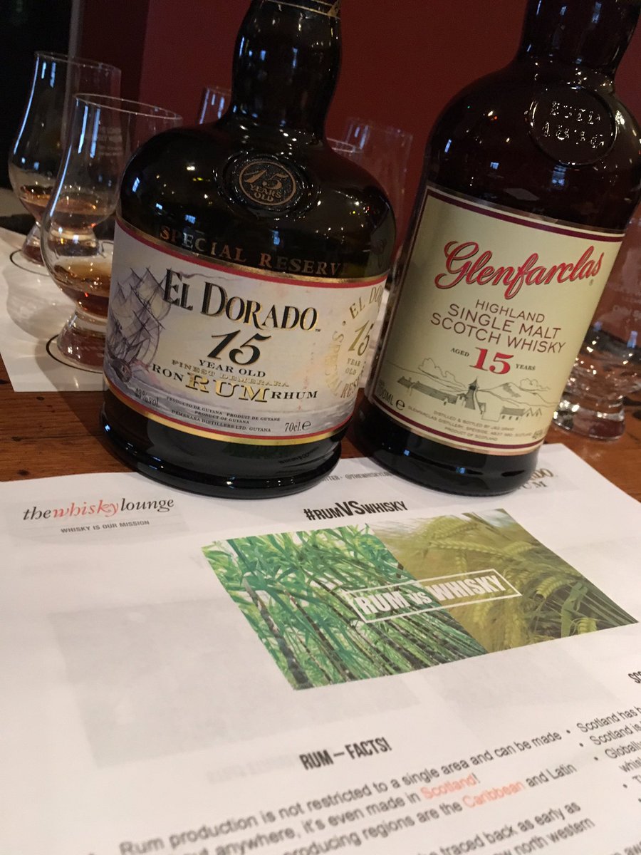 Round 2 #RumvsWhisky #eldorado #15yr vs #glenfarclas 15yr Both cracking! <a href="/TWLJoe/">Joe Clark</a> <a href="/WhiskyLounge/">WhiskyLounge</a> #whisky #rum