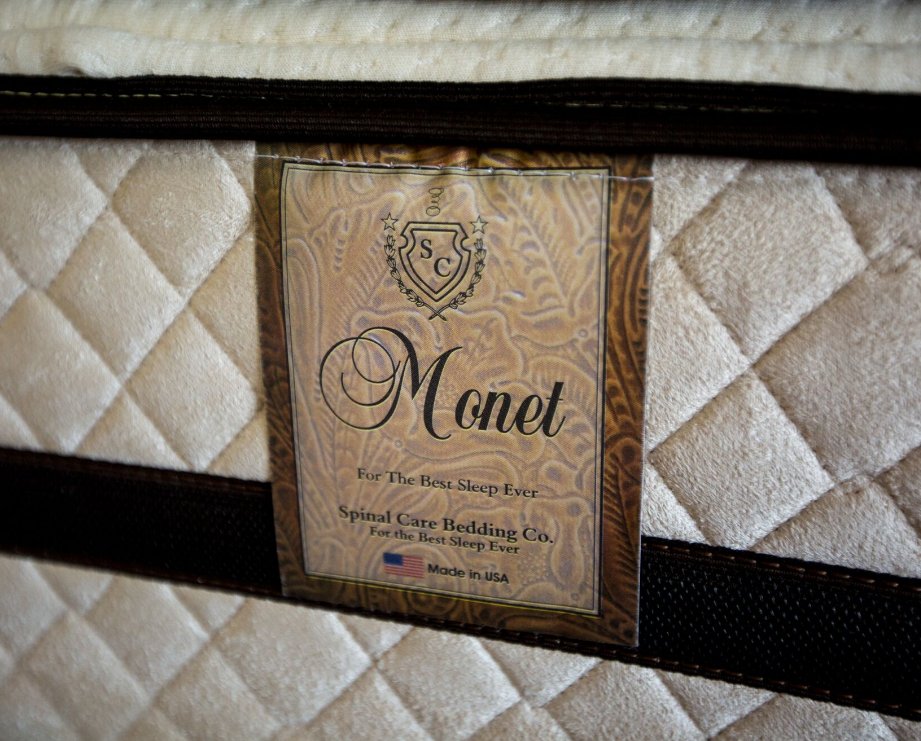 Monet mattresses by Spinal Care Bedding is quality line made for active bodies. Stop in and give ours a test run!