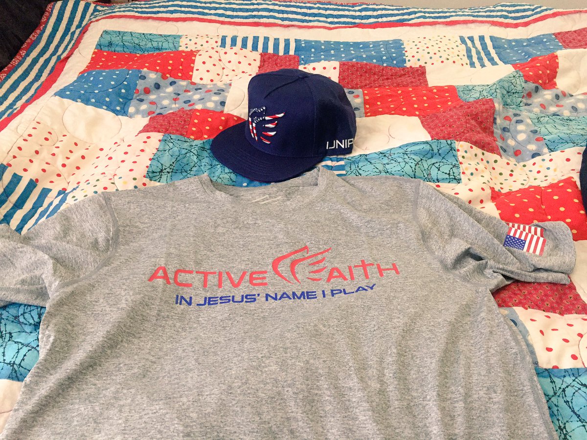 New gear came today 🙌🏼 #ActiveFaith #InJesusNameIPlay <a href="/Active_Faith/">Active Faith Sports</a>