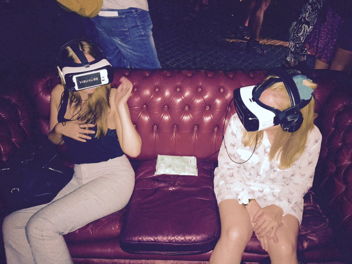 PumpkinLondon's tweet photo. Having a great time playing with the #VR at @Creativepool Party. Thanks @VISUALISE360 for showing us around Rio! https://t.co/ktNCBTfnnK