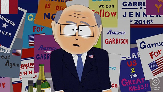 ComedyCentral's tweet photo. #SouthPark20 is just what America needs. Season premiere tonight at 10/9c. https://t.co/lqIHjkwSls