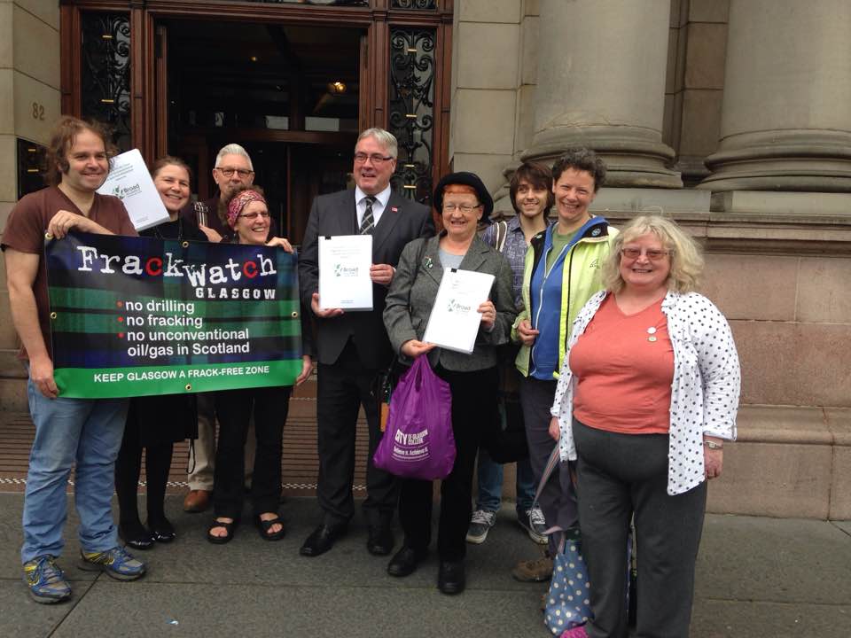 Broad_Alliance's tweet photo. .@SLAUGORG Frackwatch members present copies of BA submissions 2 Cllrs.  A 'must read' 4 MPs, MSPs &amp; Cllrs. https://t.co/xHxVMgfEzj