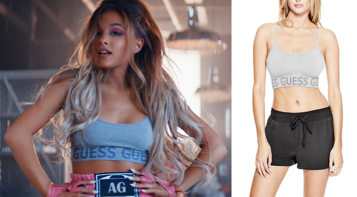GUESS on X: From the @ArianaGrande #SideToSide video to your closet ♡ Get  the sports bra exclusively at    / X