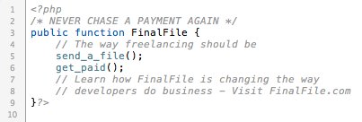 FinalFile's tweet image. #FinalFile is the ultimate tool for #freelance #developers looking for a faster way to get paid. #SendAFileGetPaid