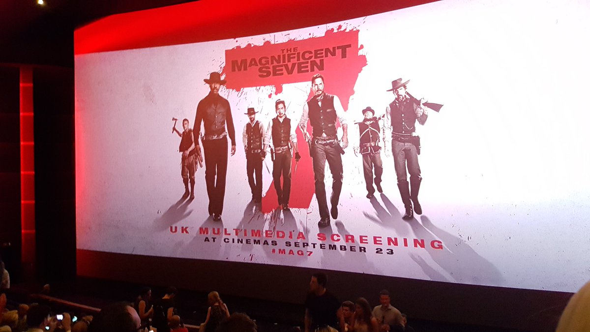 ChiswellStudios's tweet photo. Classic spaghetti western feel, beautiful backdrop and a great cast. #mag7 https://t.co/COSHnWqsHd