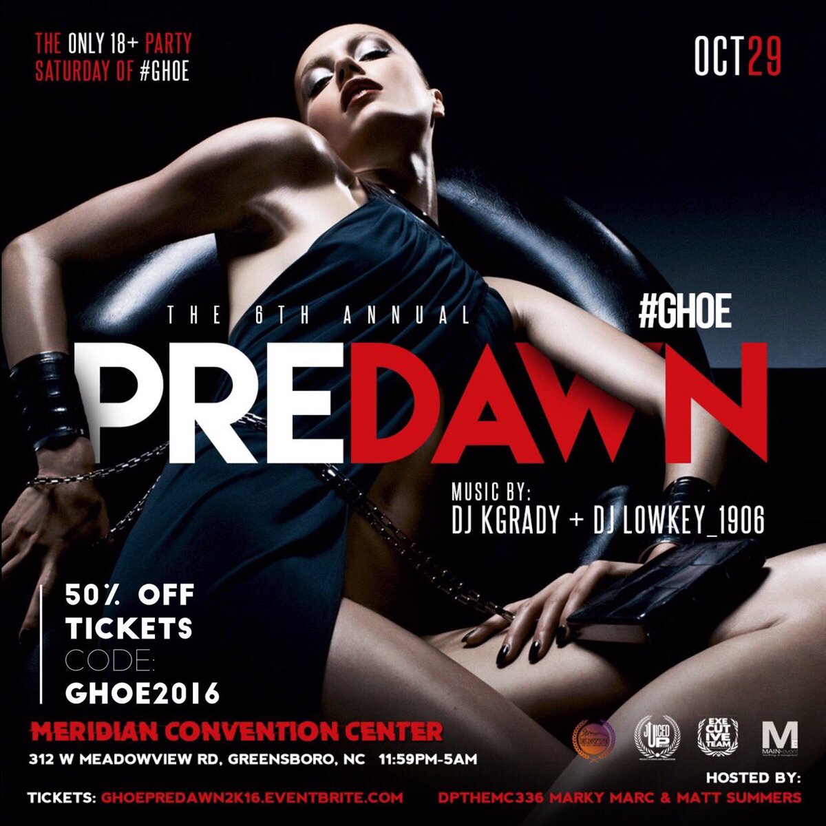 DuttyBoiD's tweet photo. For our supporters and customers... #ExecTeam21 giving y'all 50% off all GHOE events till OCT 1st. "GHOE16" #GHOE https://t.co/Vmn9BcJs9h