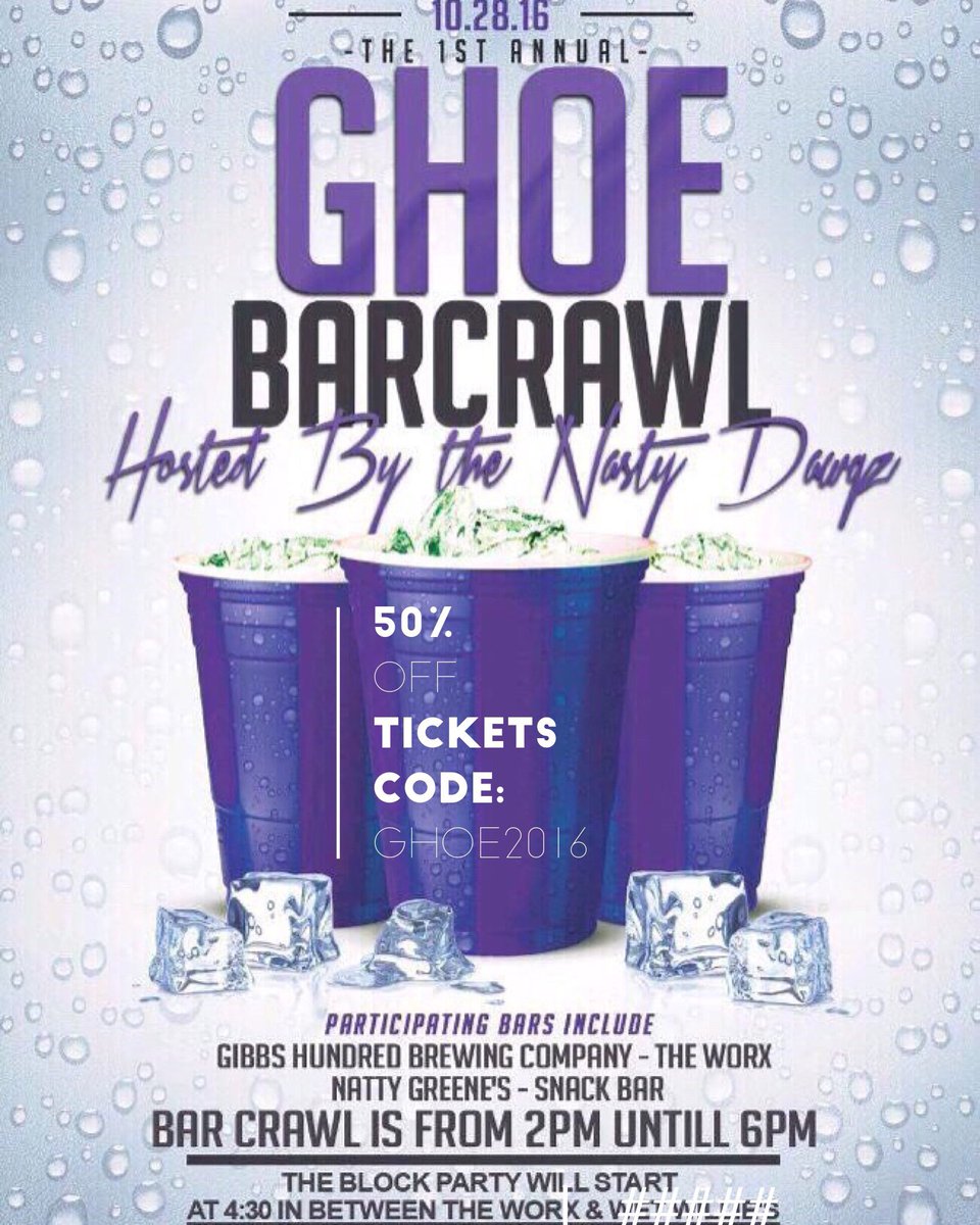 DuttyBoiD's tweet photo. For our supporters and customers... #ExecTeam21 giving y'all 50% off all GHOE events till OCT 1st. "GHOE16" #GHOE https://t.co/Vmn9BcJs9h
