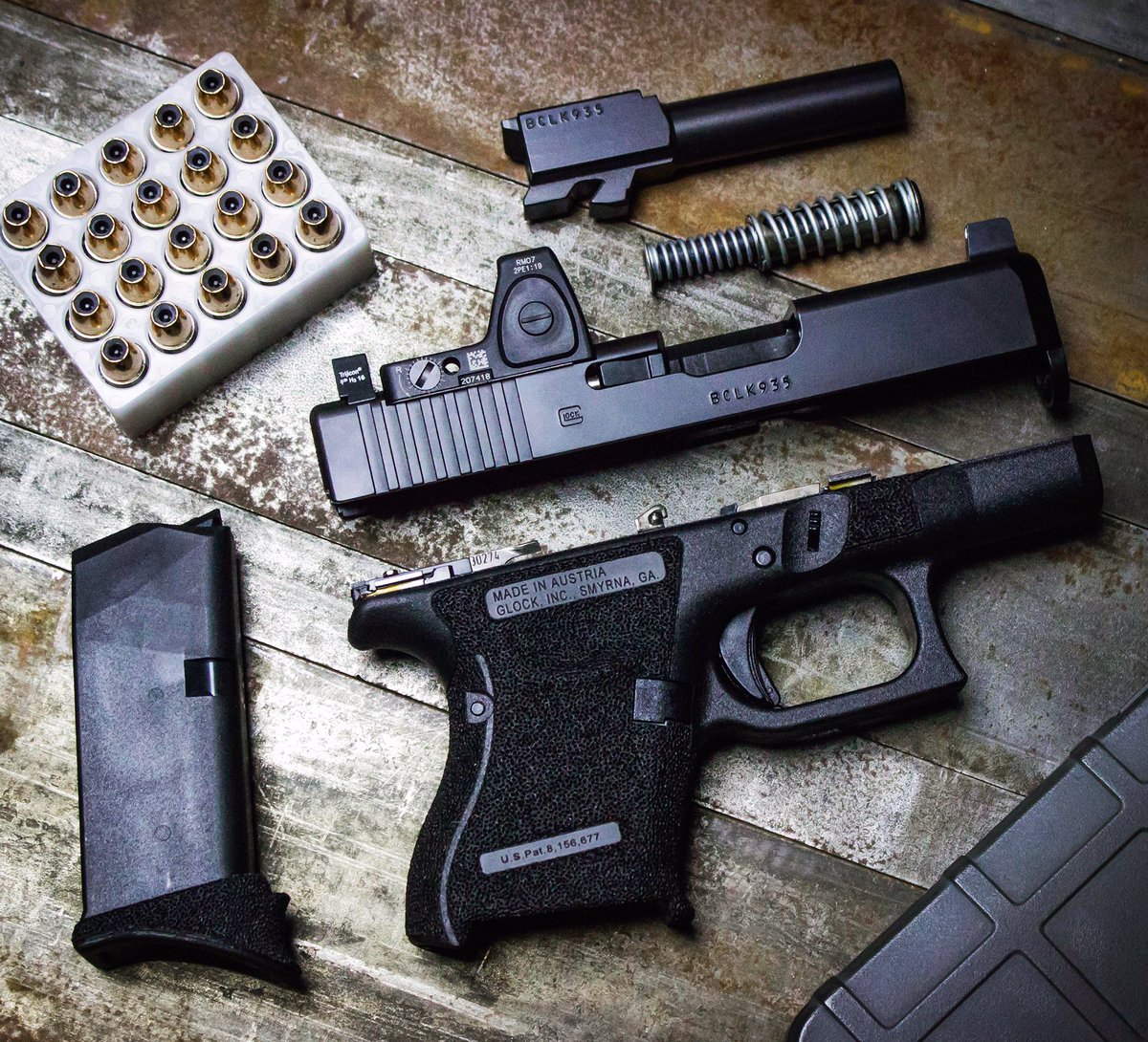 battlewerx's tweet photo. Why Not RMR your EDC #glock #rmr #edc #concealedcarry #glocklife #glock26 #glockporn #trijicon #glockinc #rmrcut https://t.co/WLyPCqwVdZ