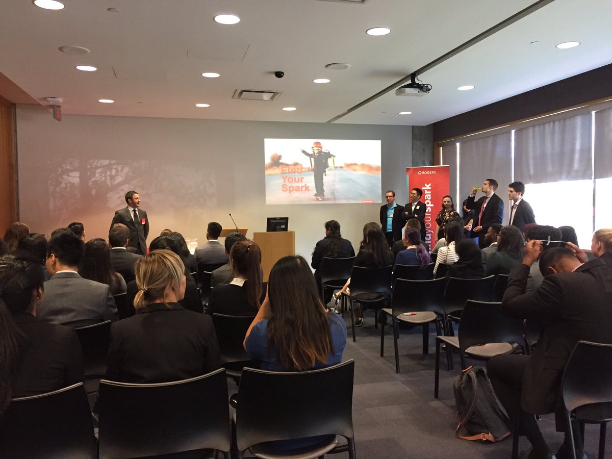 MsChell88's tweet photo. Great to be back @SchulichSchool speaking about ATO@Rogers! #FindyourSpark @RogersCareers https://t.co/0lq5djgsVP