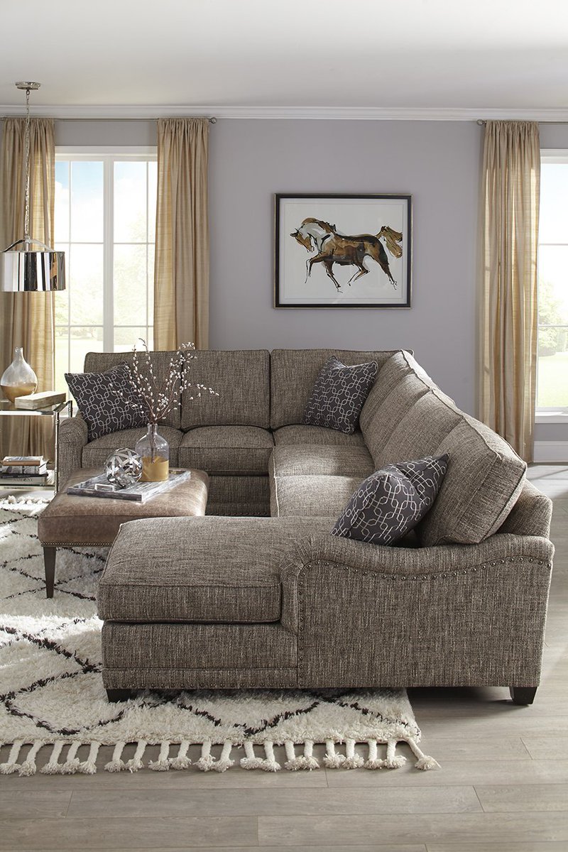 Nothing says relaxation like stretching out on a comfy Rowe #sectional after a long day of work!
