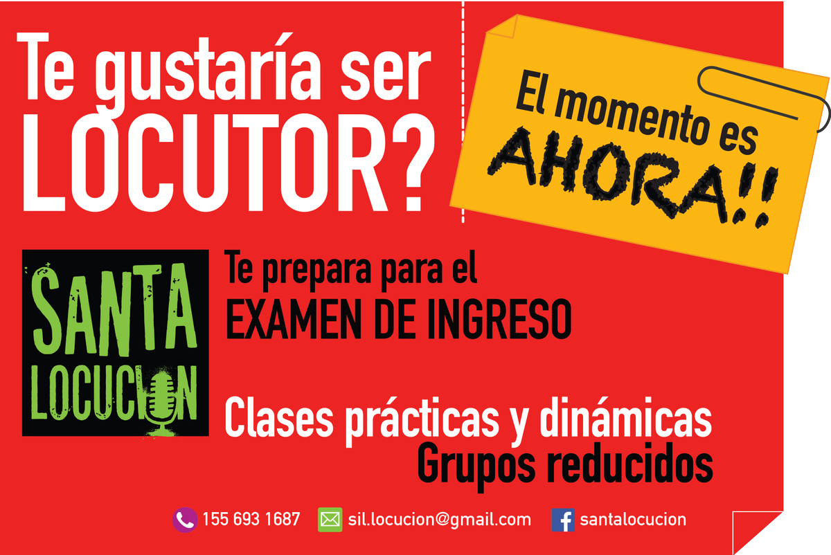SantaLocucion's tweet photo. En @SantaLocucion te preparás para el examen de ingreso al @InstitutoISER #clasesdelocucion https://t.co/T2PzIvjHUG
