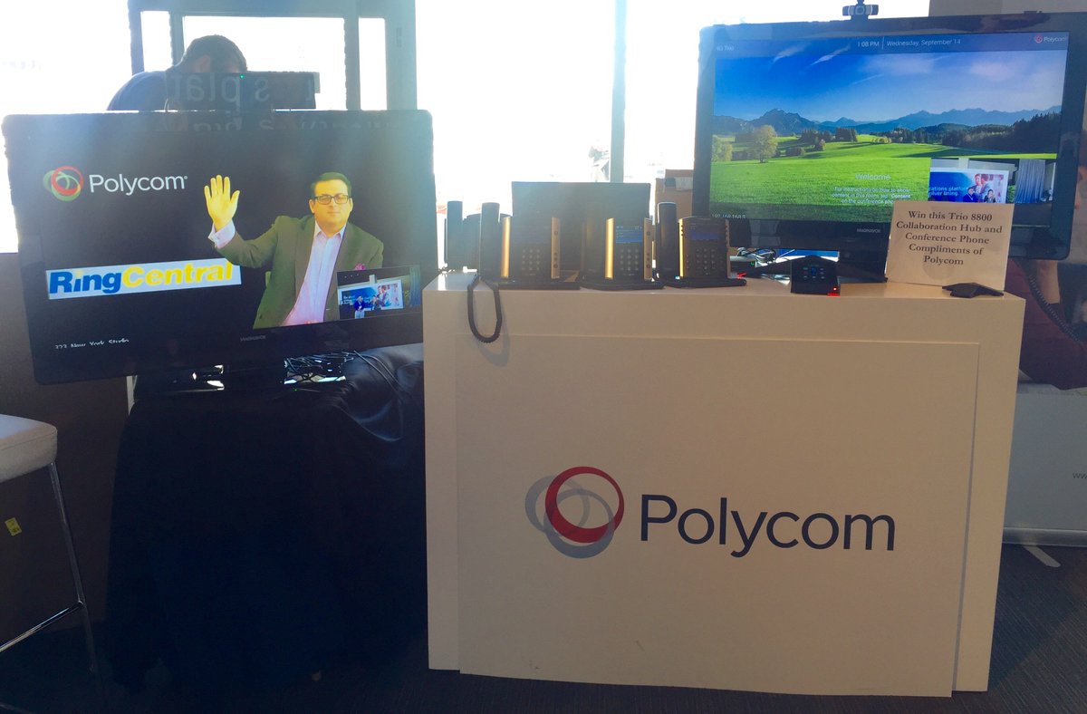 RingCentral's tweet photo. A huge thank you is in order for @Polycom, one of our #ConnectCentral16 partners! https://t.co/0WciqjPbLL