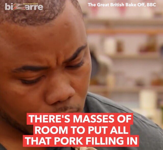 danwootton's tweet photo. I swear they're just talking about Yorkshires! Bake Off was filth yet again tonight #gbbo https://t.co/ClbQnboiYH https://t.co/VoYQg7jVeQ