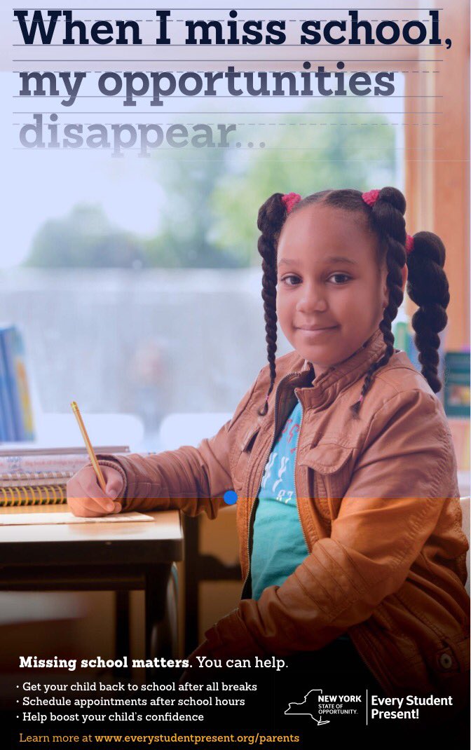 NYSPTA's tweet photo. You can help make #EveryStudentPresent with resources & tips about good attendance https://t.co/FoKpUFHlOk https://t.co/85TBQeozMc