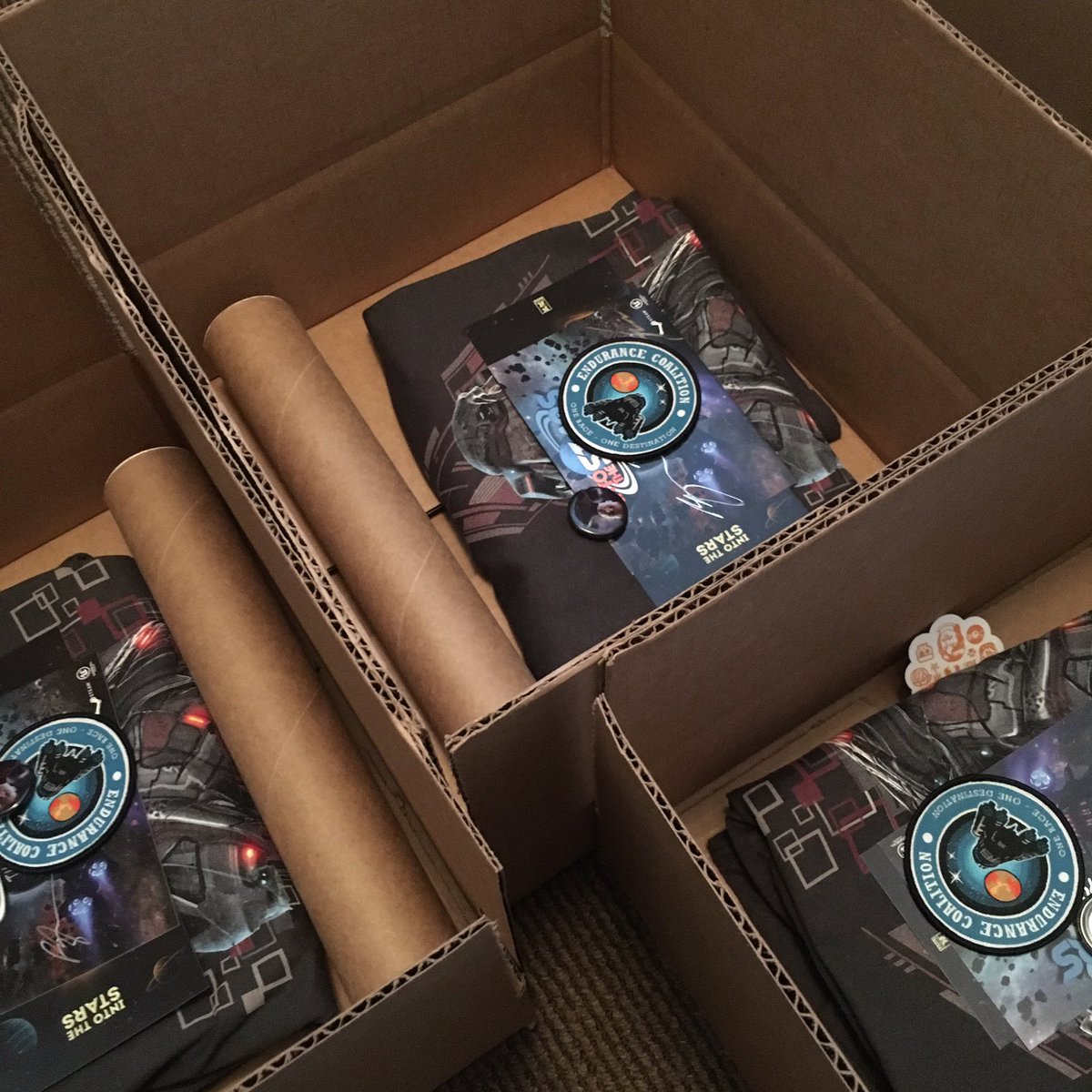 FugitiveGames's tweet photo. Been a crazy summer, but @kickstarter rewards are finally going out for #intothestars - #indiedev #UE4 @BackerKit https://t.co/B5woBZ9ikL
