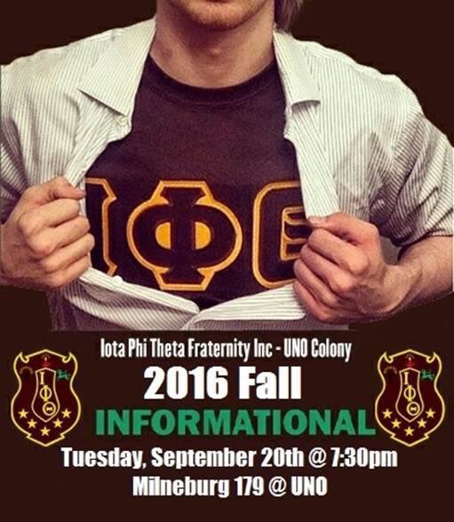 Mark your calendars! <a href="/IPT1963/">Iota Phi Theta</a> will be hosting an informational!