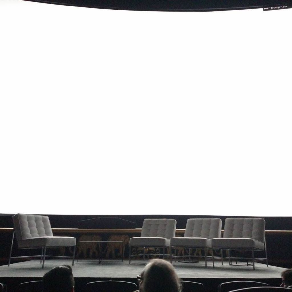 thepete's tweet photo. Whoa--this theater just became either the set of #ThePrisoner or #PatrickBatman's apartment! #SnowdenLive #Snowden https://t.co/WYrMjk2B5o