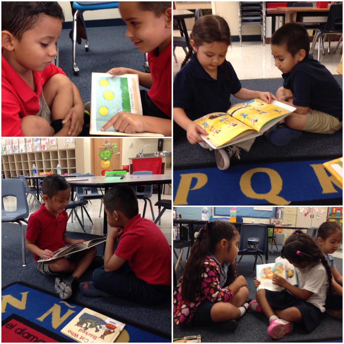 GLDDbacks's tweet photo. Look at these cuties!! Mrs. Diaz's kindergarteners learning how to read to one another. #AllWeDoIsLearn #GLDRocks https://t.co/DAPCs5x4Dx