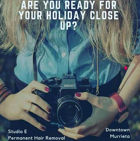 studioemurrieta's tweet photo. Be holiday ready #permanenthairremoval #closetohome #holidayready #murrieta #electrolysis #behairfree #Temecula https://t.co/aDR3KzRmid