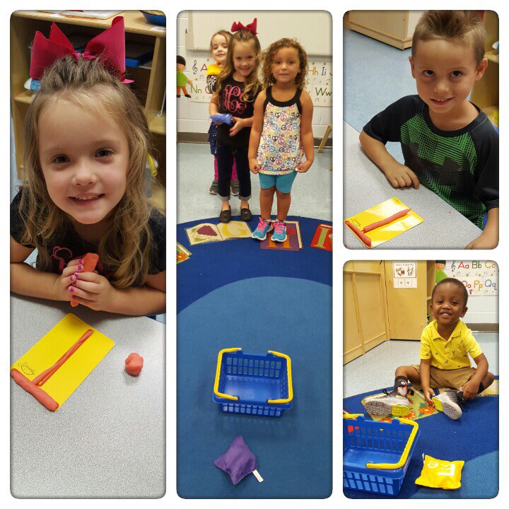 RockfieldE's tweet image. Mrs. Flynn's class rocking roll a dough letters &amp;amp; math positional words with "Where's the Beanbag?" @wcpspreschool