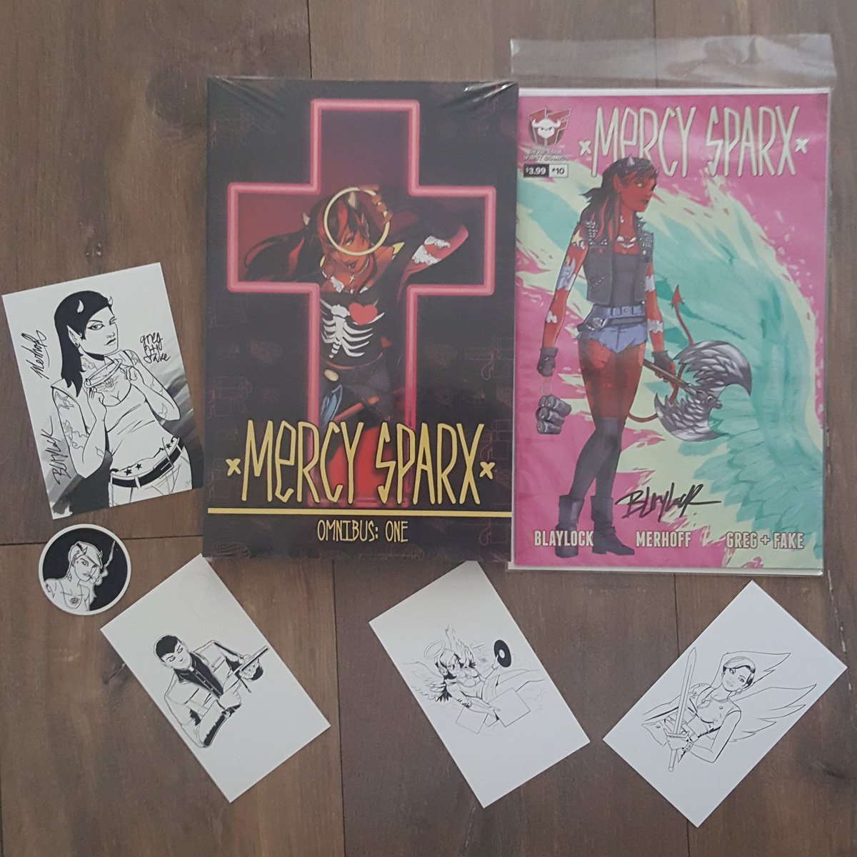 username4twitta's tweet photo. A glorious parcel arrived yesterday with #MercySparx goodies from of #DevilsDuePublishing.
#comics #indiecomics https://t.co/4K5XwK1k62