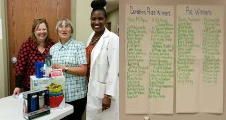 About 150 attend Fair &amp; Open House! Lots of winners! Carol was the biggest winner! All winners of info! #isdstrong