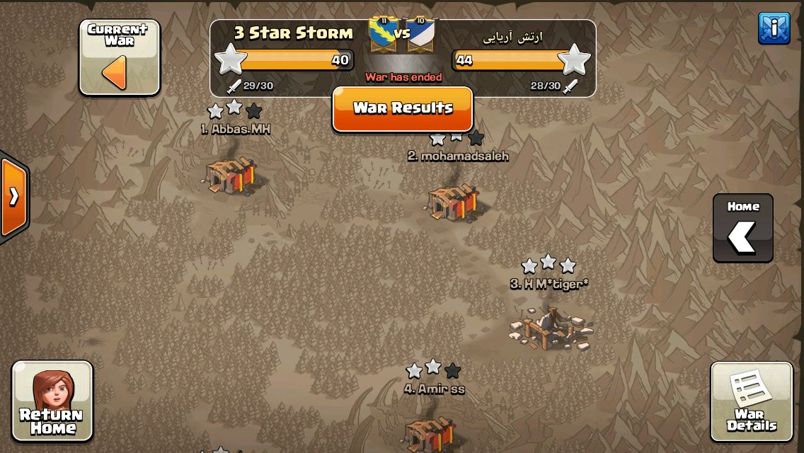3StarStorm's tweet photo. Great effort put in this war, but Supercell wasn't on our favour. With a 2 th10 disadvantage we lost win streak #12. https://t.co/XQNyzl7a7s
