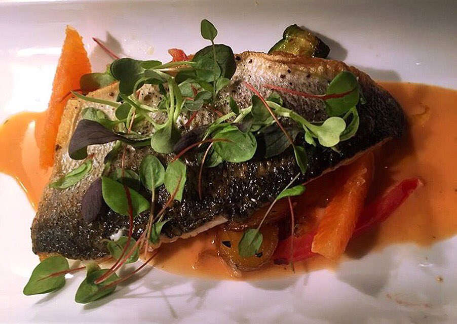 Branzino 🐟 • #flordesalrestaurant #finedining #toronto #winebar #torontofood