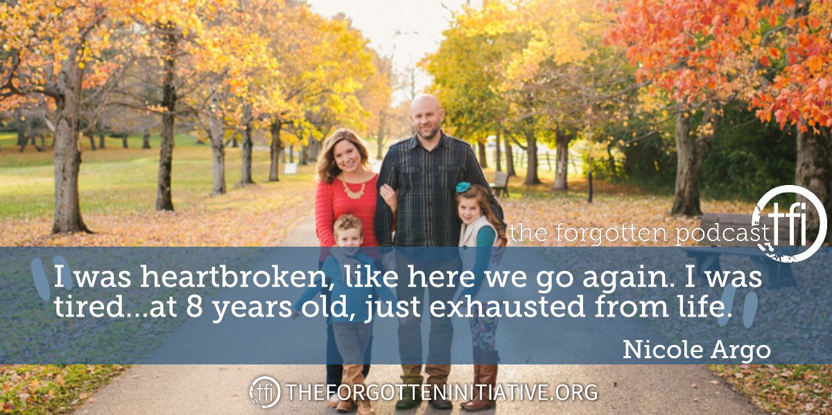 ForgottenPod's tweet image. THE FORGOTTEN PODCAST | An incredibly moving interview with Nicole Argo, who grew up in foster care...bring tissues!