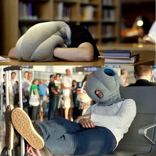 Stupid looking, but comfortable as hell! 
#pillow #cushion #travel