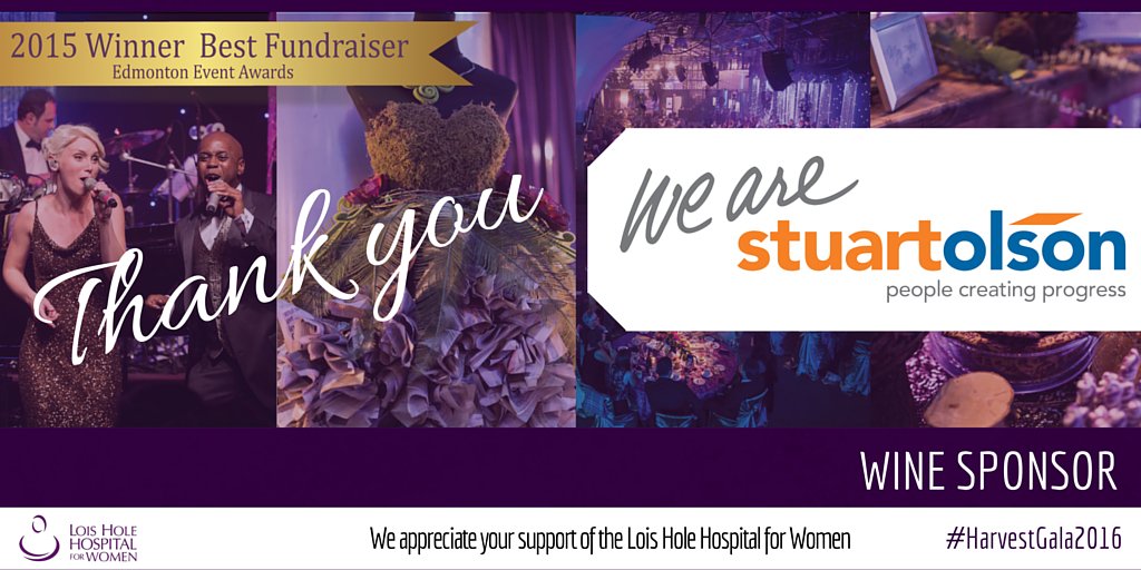 LoisHoleHosp's tweet photo. Thank you to #StuartOlson for coming on board as our #Wine Sponsor for #HarvestGala2016! https://t.co/i2PcqlzsXe https://t.co/s8yzlXGepc