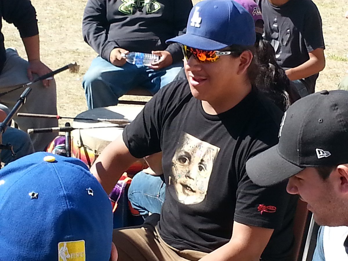 So glad to hear Skyler &amp; Gordie singing with Elks Whistle #Treaty4Gathering making <a href="/BertFoxCHS/">Bert Fox</a> so proud.