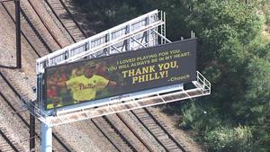 6abc's tweet photo. #CarlosRuiz thanks Philadelphia @Phillies fans in I-95 billboard https://t.co/WCOmNjItxK https://t.co/UUb6mu7yOL