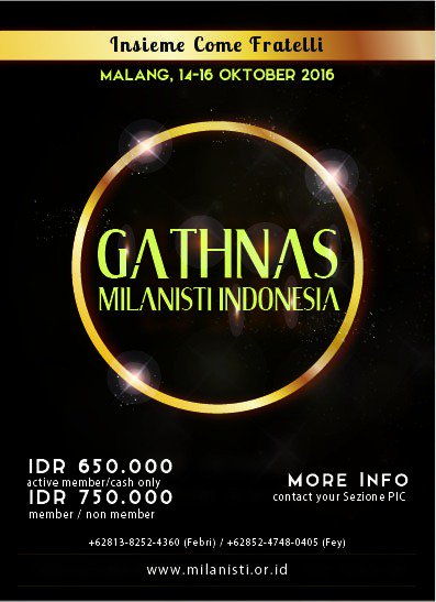 H - 29 #6athnasMI
Bwt tmn2 MIsezPalu, <a href="/misp_matra/">MILANISTI MATRA</a> <a href="/MIsp_Touna/">Milanisti Touna</a> @MlsP_Parigi yg sdh mau daftar hub <a href="/RichoAlmahdali/">Richo Almahdali</a> 😎