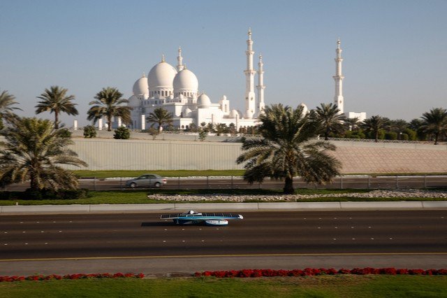 #TBT to #ADSW 2015: #Masdar &amp; @AdnocGroup hosted #MENA’s first #solar car race. Photo: @PI_UAE team, runners-up