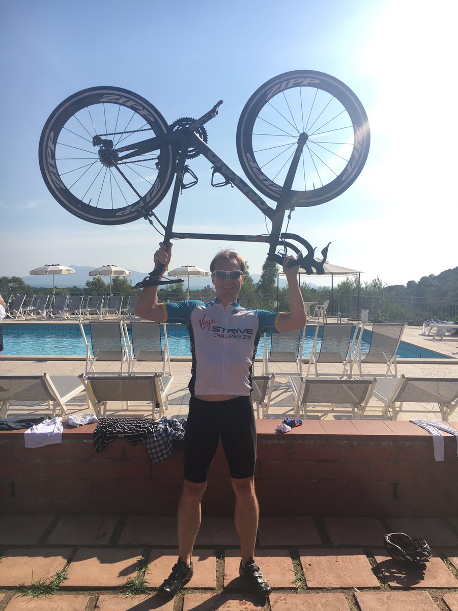 Wow! Finished 1st cycle leg &amp; it was tough. Rode 770km and ascended 6800m. 10 more days / ~1350km to go. #WeStrive