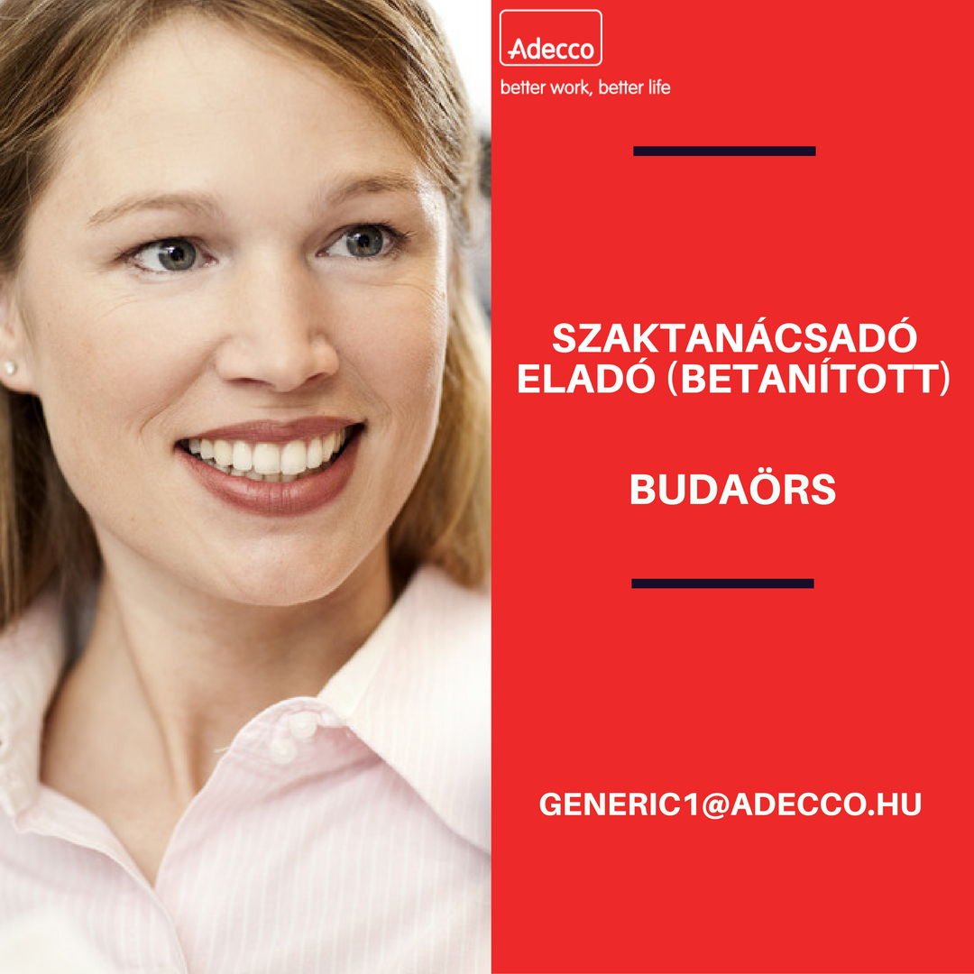 AdeccoHungary's tweet photo. Szaktanácsadót keresünk Budaörsre!
Részletekért kattints ide: https://t.co/44Nln8yMum https://t.co/vQK3tJxSwJ