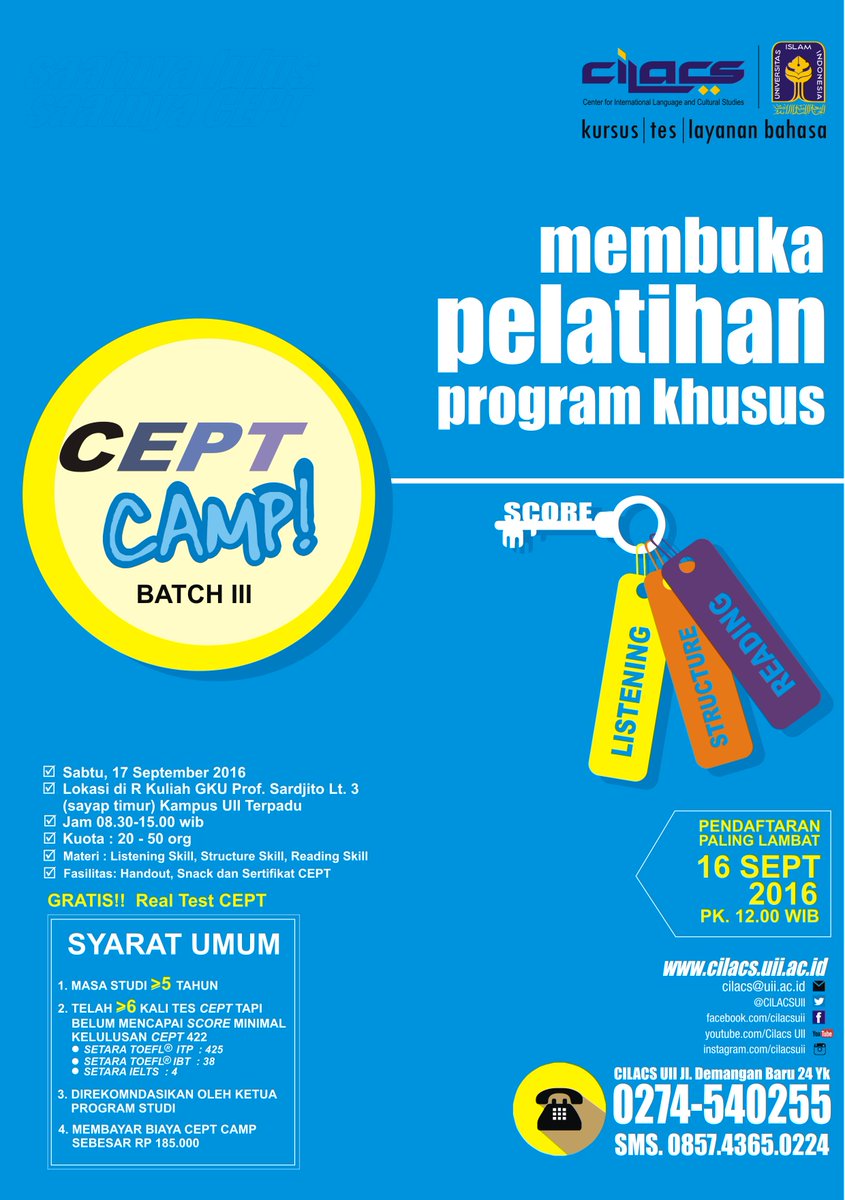 Cilacs Uii On Twitter Cept Camp Hanya Untuk Mahasiswa Uii Tingkat Akhir Syarat Ketentuan Berlaku Cilacs Uii On Twitter Cept Camp Hanya Untuk Mahasiswa Uii Tingkat Akhir Syarat Ketentuan Berlaku