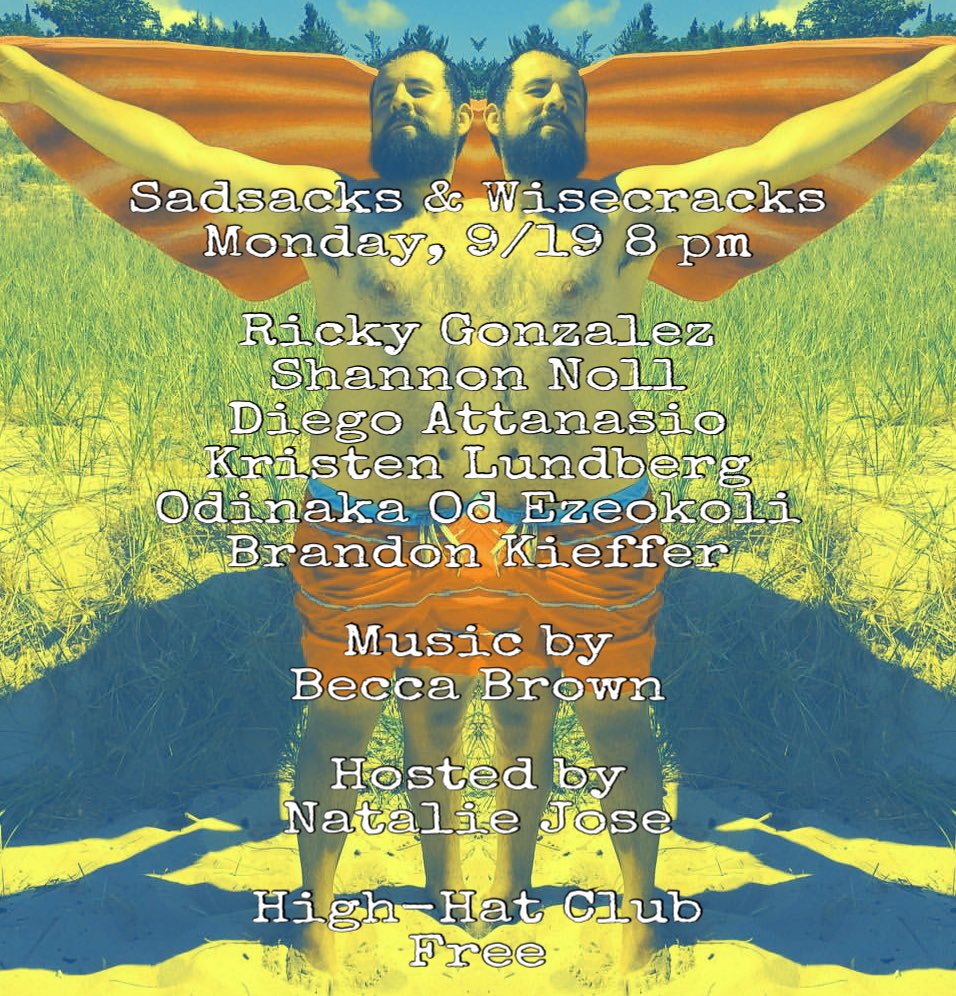 〽️🍪🎵🏹🎪🌱 @BDRick headlines + <a href="/bekkuhbrown/">bekkuhbrown</a> @snapplegate87 @Mammyspanx <a href="/bk3822/">Brandon</a> <a href="/Odinaka/">Odinaka Ezeokoli</a> <a href="/DiegoComedy/">Diego Attanasio</a> 8pm <a href="/HighHatClub/">High-Hat Club</a>