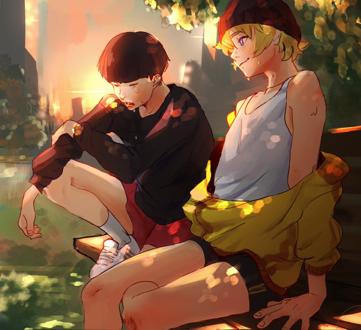 blazkn's tweet photo. 💘 psa teru is in love with mob 💘 https://t.co/gIJo1Mi5VU