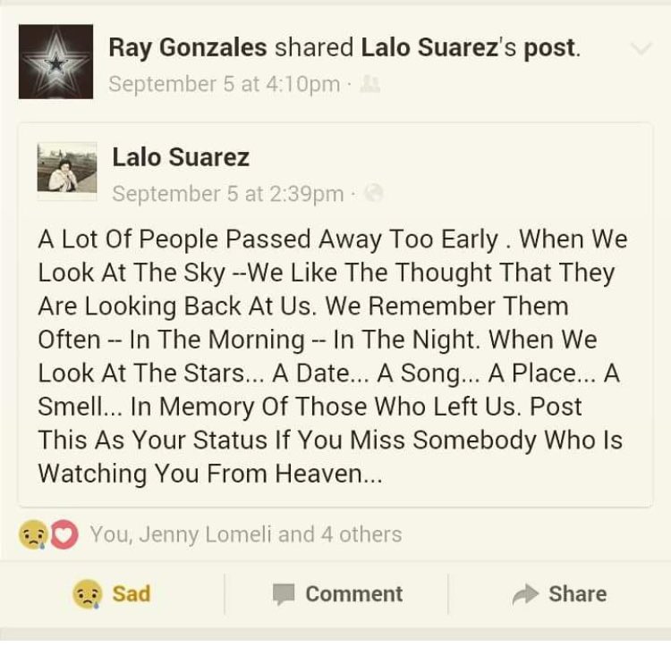 kacieparkgon's tweet photo. Goodbyes aren't forever #ripUncleRay https://t.co/p0vr87LMcK