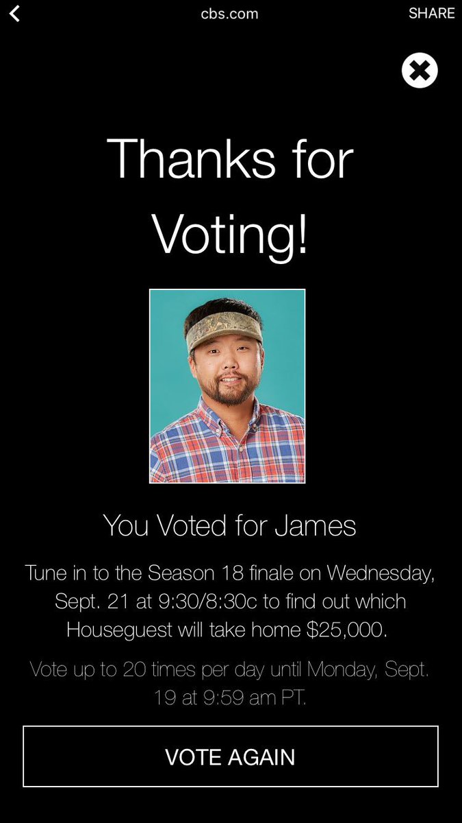 BringMeYourTorc's tweet photo. VOTE for @AsianJamesBB17 for #BB18 fan favorite! Let's repeat last season @CBSBigBrother cbs https://t.co/HzcS5oDuNz https://t.co/y29TdposMM