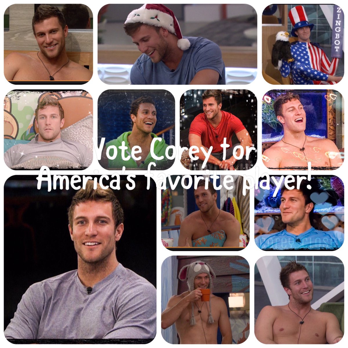 corey_closers's tweet photo. Vote Corey!! You have 20 max votes PER DAY!!! Use them for COREY!! #BBCorey https://t.co/adJPLQLyLo